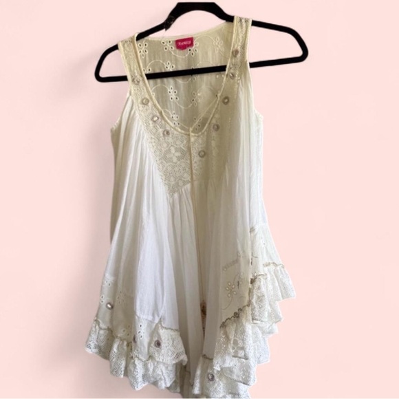 Boho Beach Poncho Cover up - Picture 3 of 12